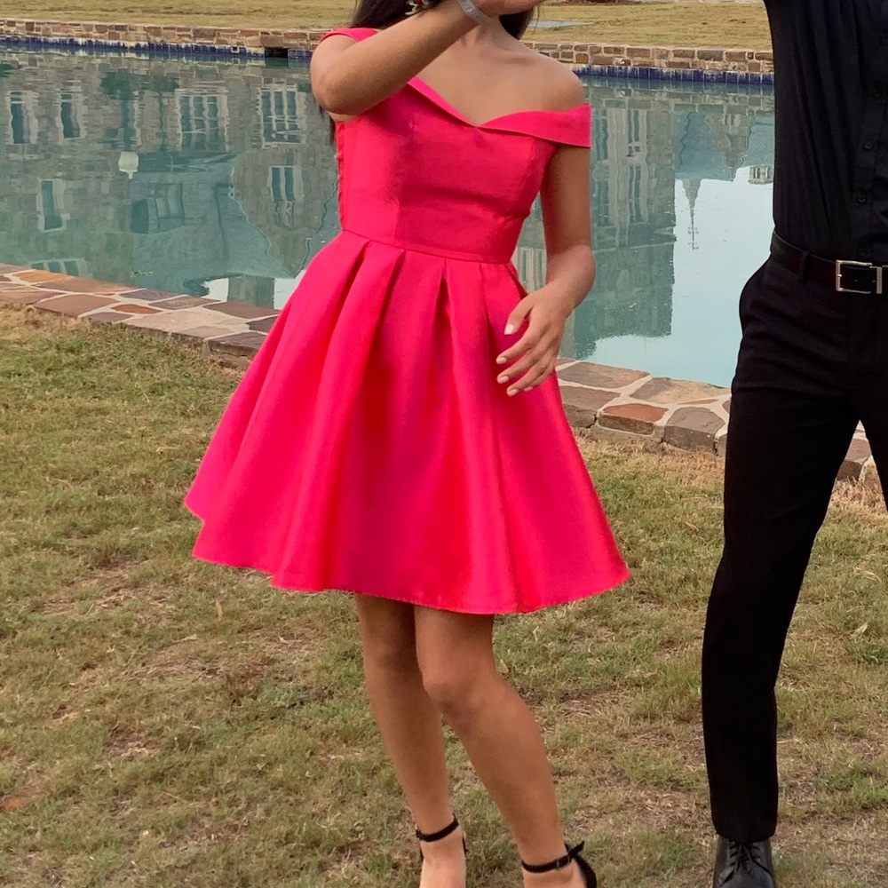 Hot Pink Homecoming Dress Formal
